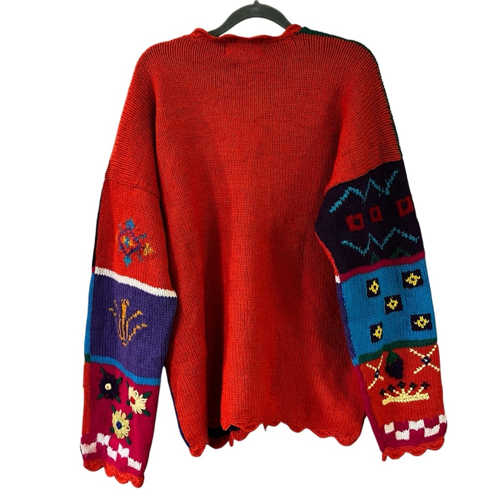 Vintage Wool Cottagecore Patchwork Eclectic Grand… - image 4